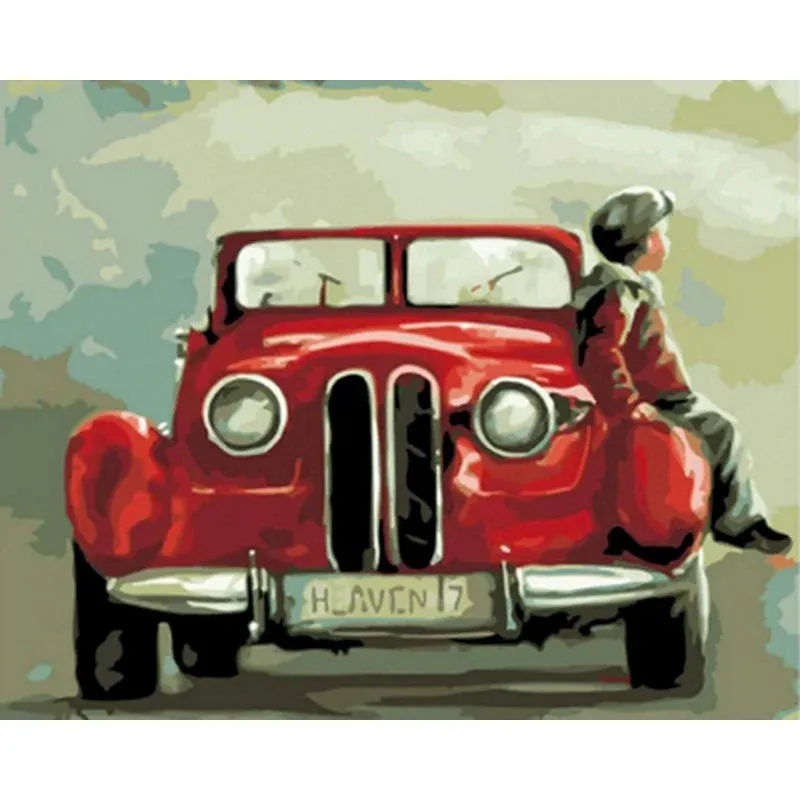 Tableau Voiture Ancienne Vintage Enfant Éternel Vintage