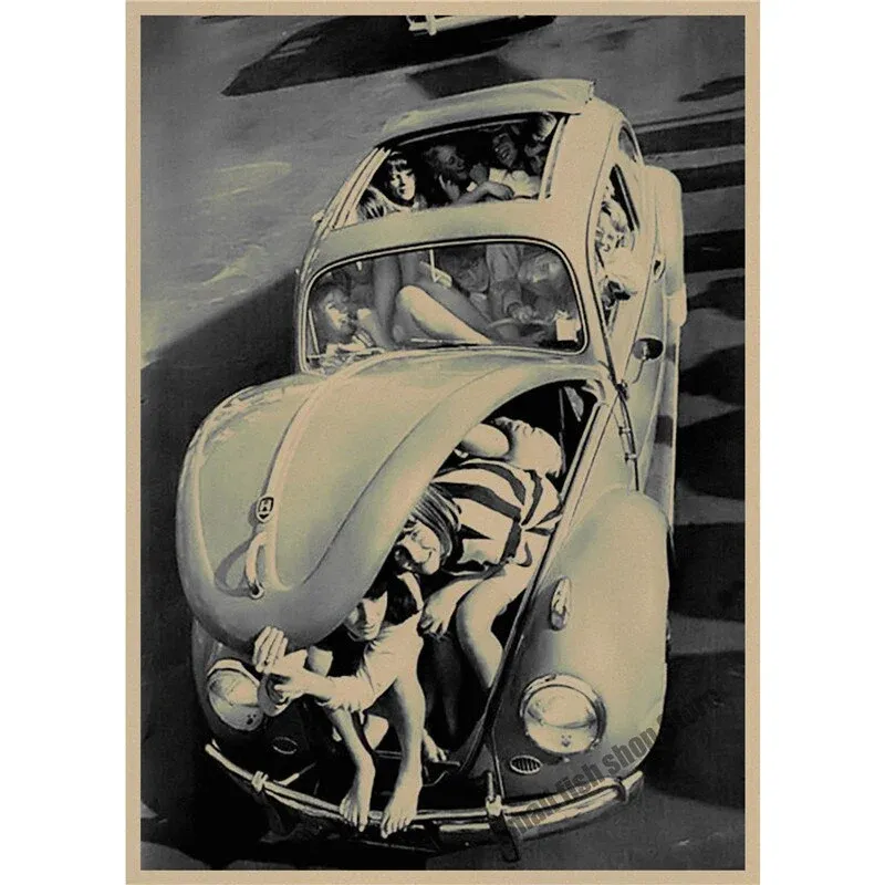 Tableau Voiture Vintage Éternel Vintage