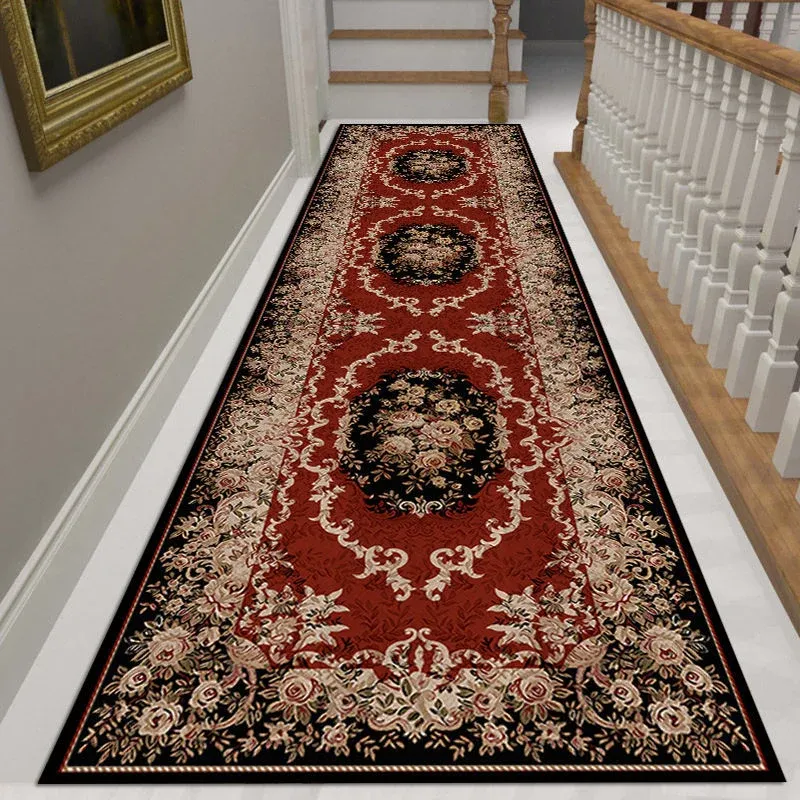 Tapis Rouge Et Noir Vintage Éternel Vintage