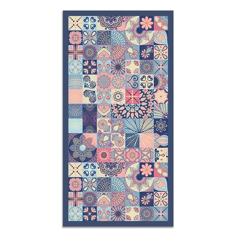 Tapis vintage bleu marine Éternel Vintage