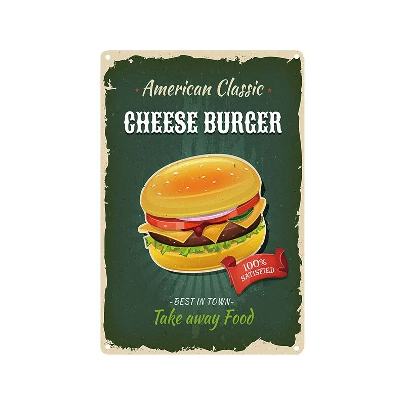 Vintage Fast-Food Poster Éternel Vintage