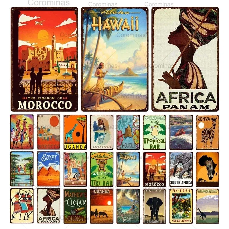 Vintage Poster African Logo Éternel Vintage