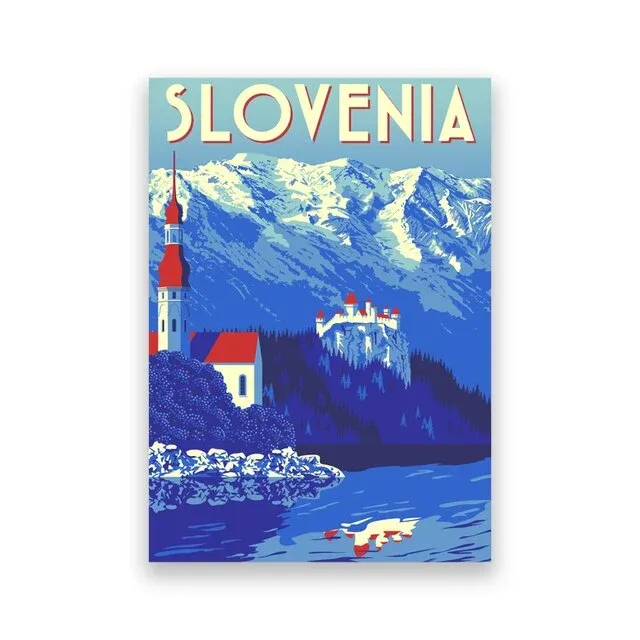 Vintage Poster Slovenia Éternel Vintage