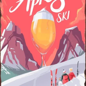 Vintage Ski Poster Éternel Vintage