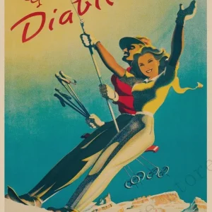 Vintage Ski Poster Images Éternel Vintage