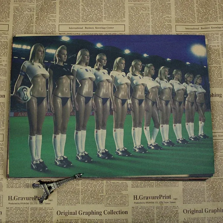 Vintage Sport Poster Femme Style Éternel Vintage