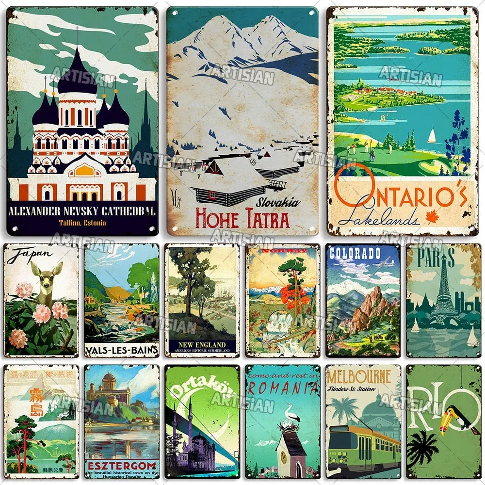 Vintage Travel Poster Prints Éternel Vintage