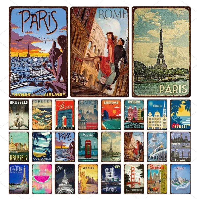 Voyage Vintage Poster Éternel Vintage