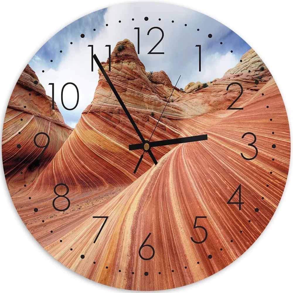 Horloge murale, pierres colorées 40x40 Feeby