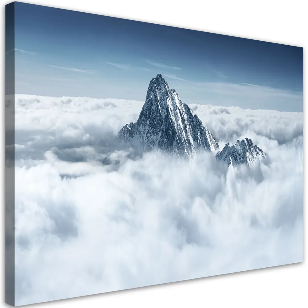 Impression sur toile, Alpes au-dessus des nuages 60x40 Feeby