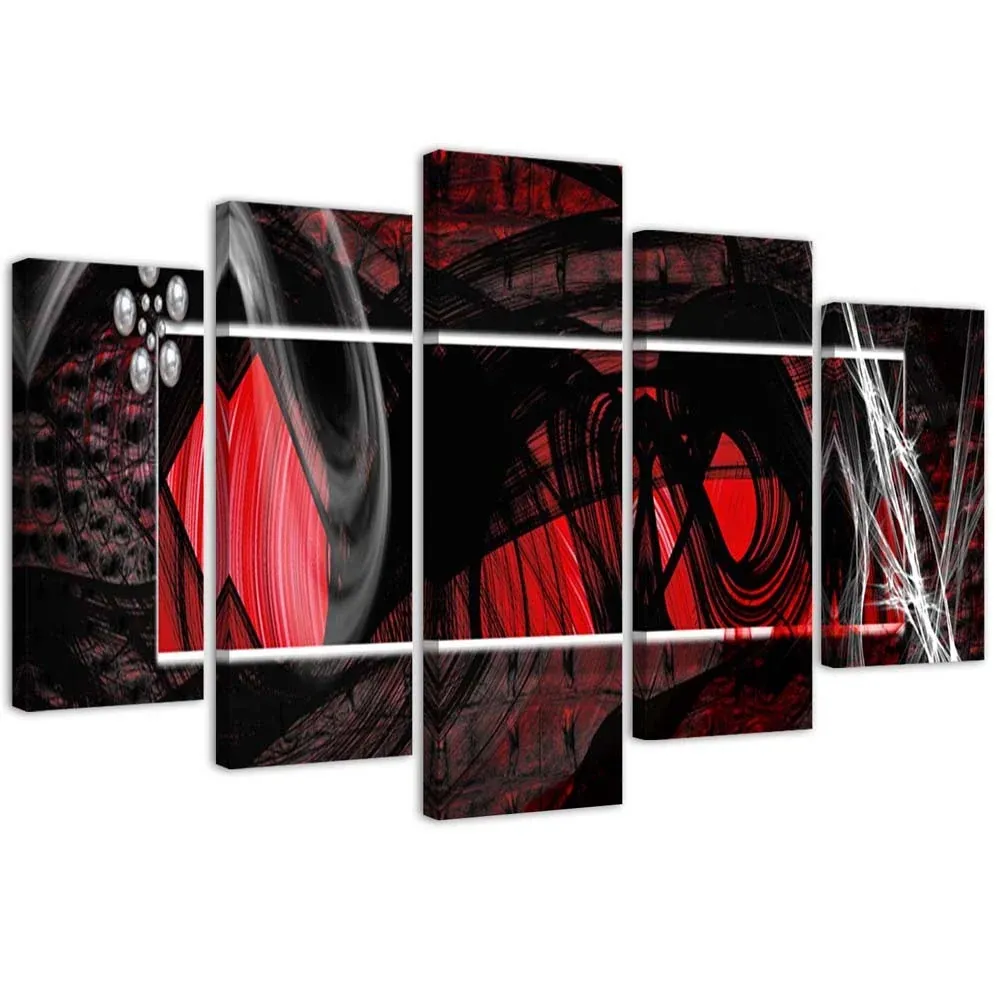 Impression sur toile en cinq parties, Expression 100x70 Feeby
