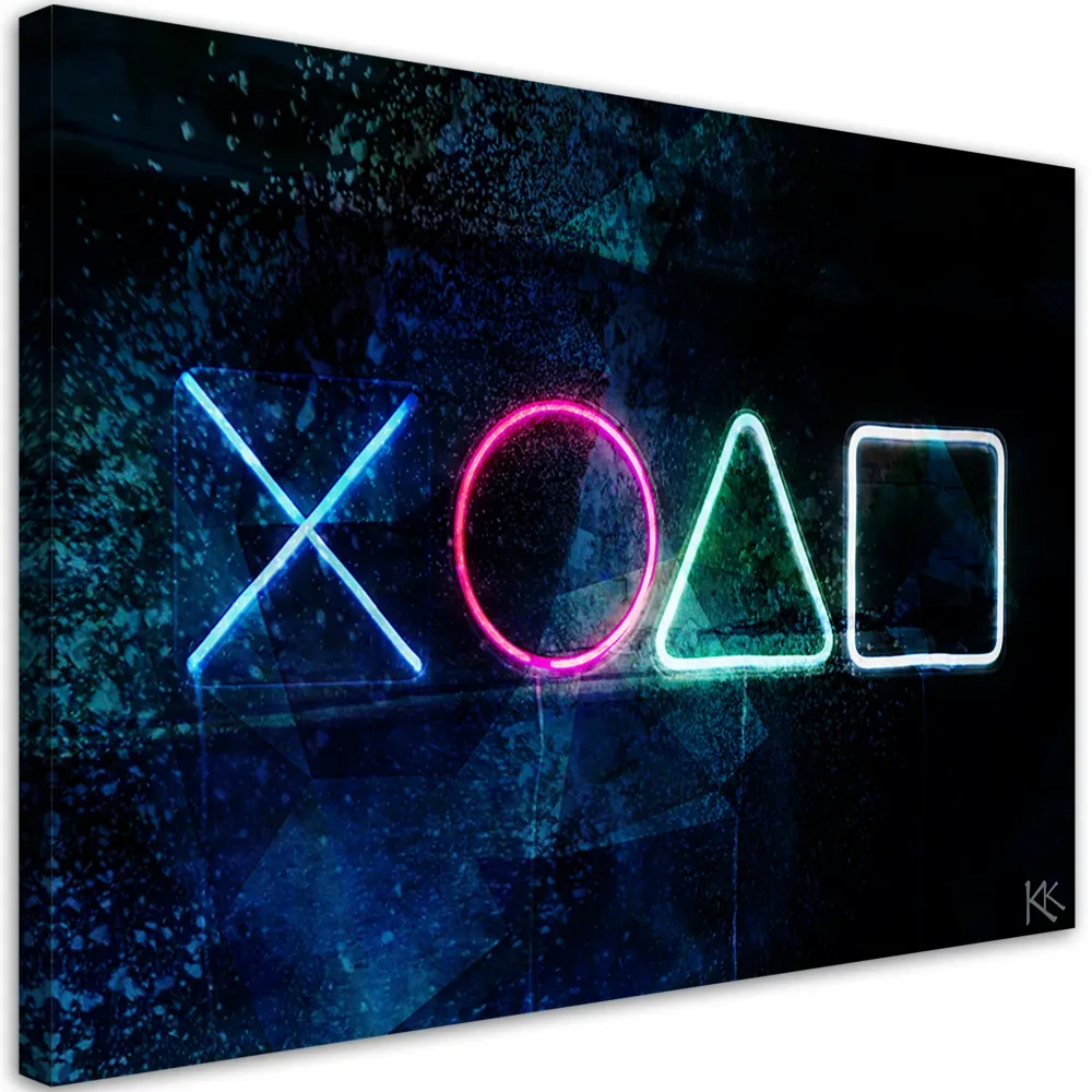 Impression sur toile, console de jeux 60x40 Feeby