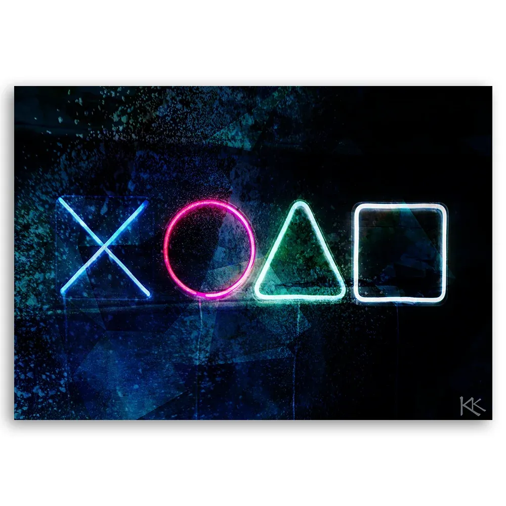 Impression sur toile, console de jeux 60x40 Feeby