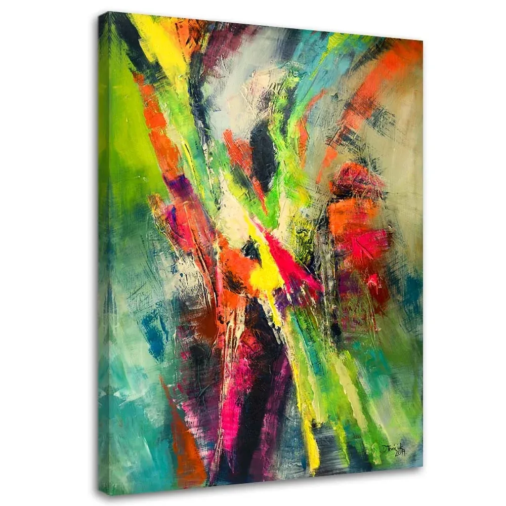 Impression sur toile, Danse des couleurs 70x100 Feeby
