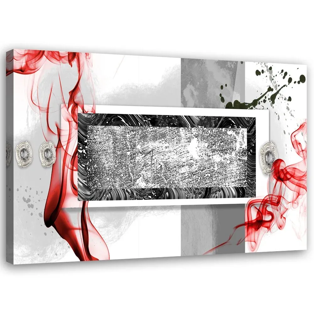 Impression sur toile, Explosion de rouge 100x70 Feeby