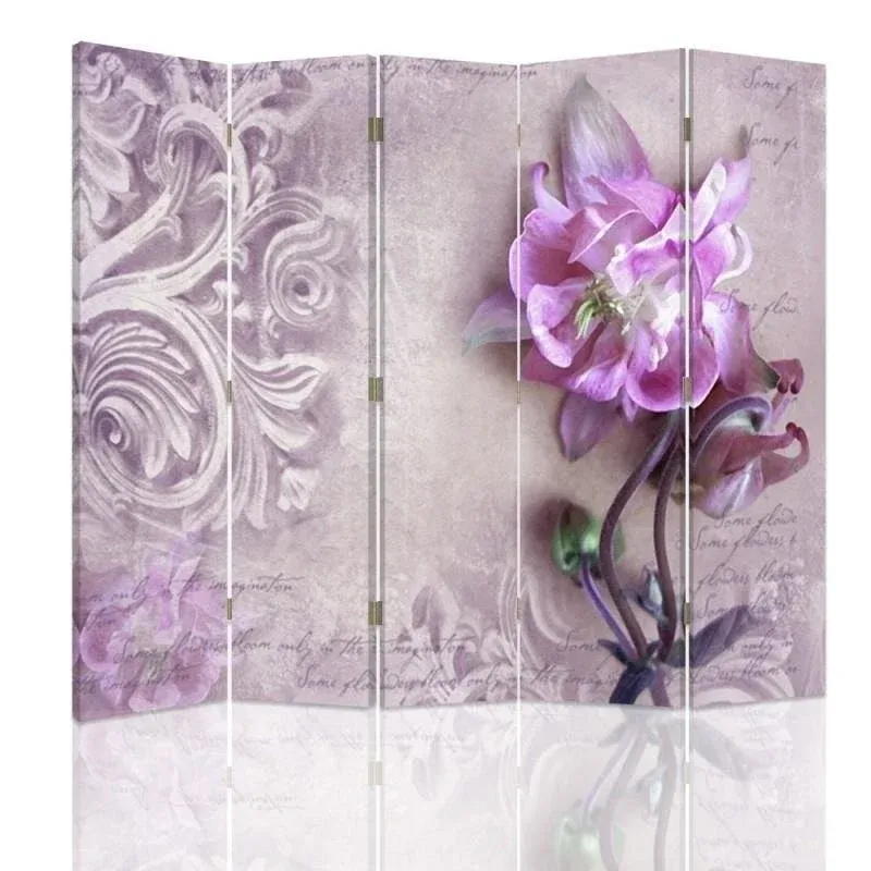 Paravent double face, motif orchidée Feeby