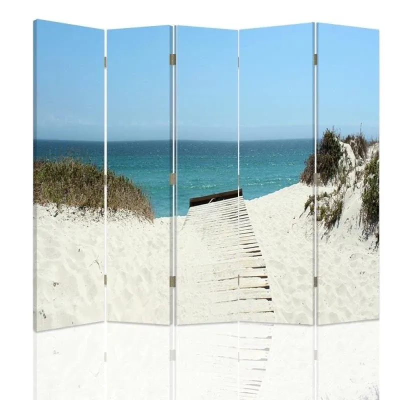 Paravent double face, passage vers la plage Feeby