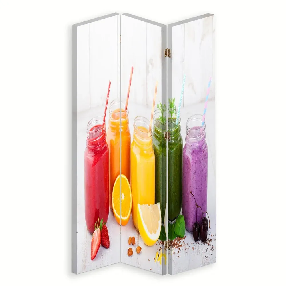 Paravent double face pivotant, Collection Fruits Feeby