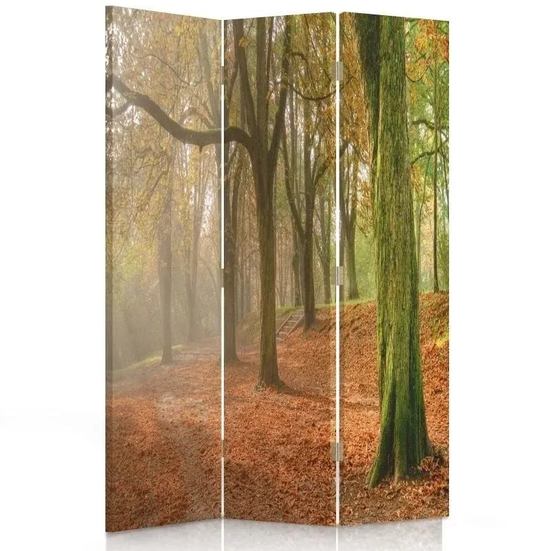Paravent double face pivotant, motif automne en êt Feeby
