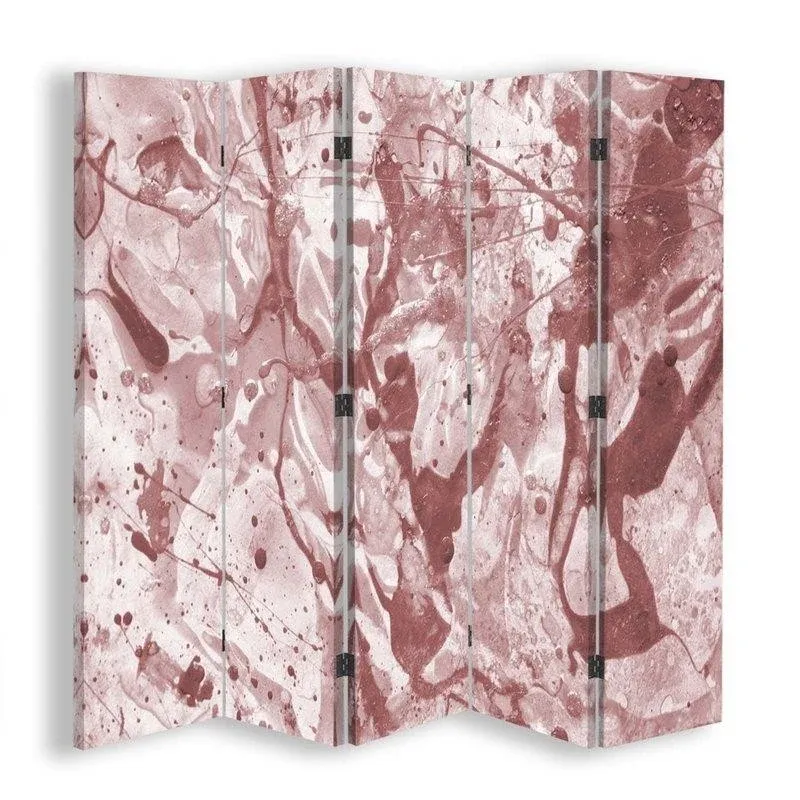 Paravent double face pivotant, motif peinture renversée - abstrait Feeby