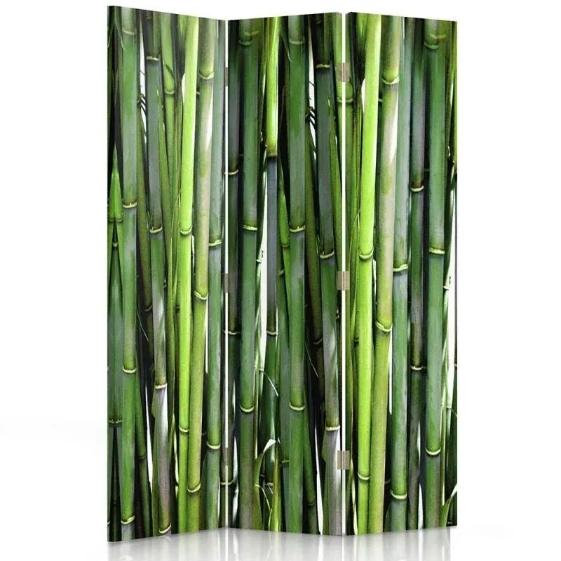 Paravent double face rotatif en bambou Feeby