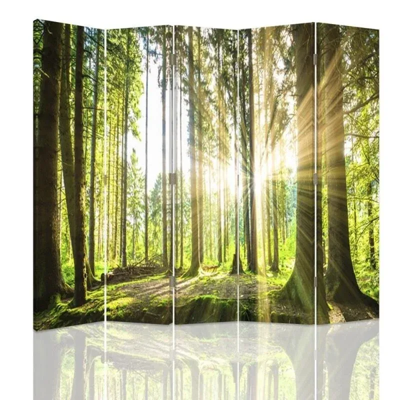 Paravent double face, Soleil dans la êt Feeby