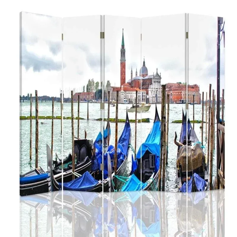 Paravent double face, Venise R. Kulik Feeby