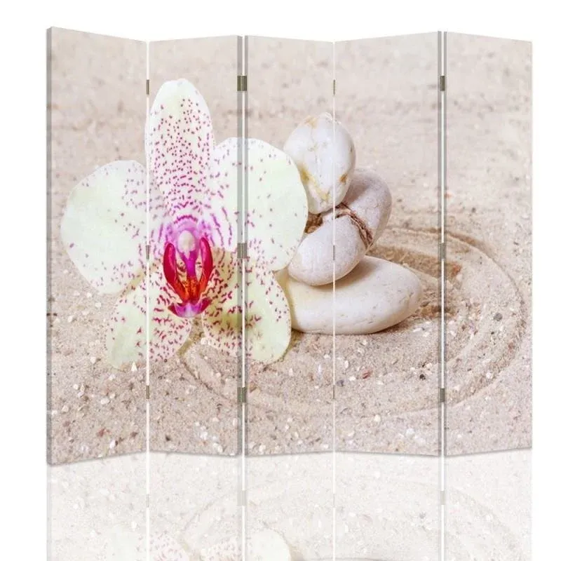 Paravent double face, Zen Sand Feeby