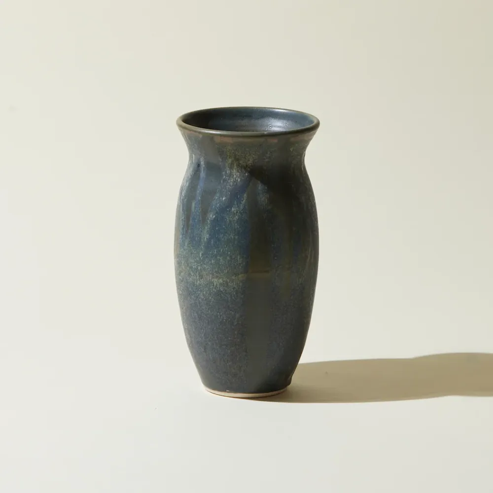 Grand Vase en Céramique Artisanale - Bleu Nuit Fenua Ceramics