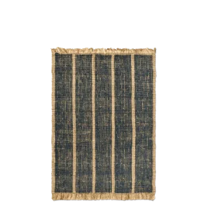 Athens Stripes Rug - Natural/Ink Blue 140 Ferm Living - COM
