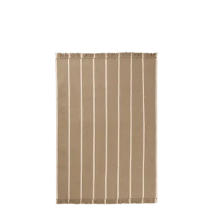 Calm Kelim Rug - Dark Sand/Off-White 140 Ferm Living - COM