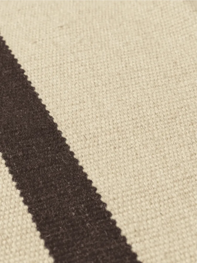 Calm Kelim Runner - Off-White/Coffee Ferm Living - COM