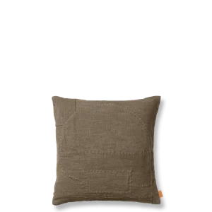 Darn Cushion Cover - Dark Taupe Ferm Living - COM