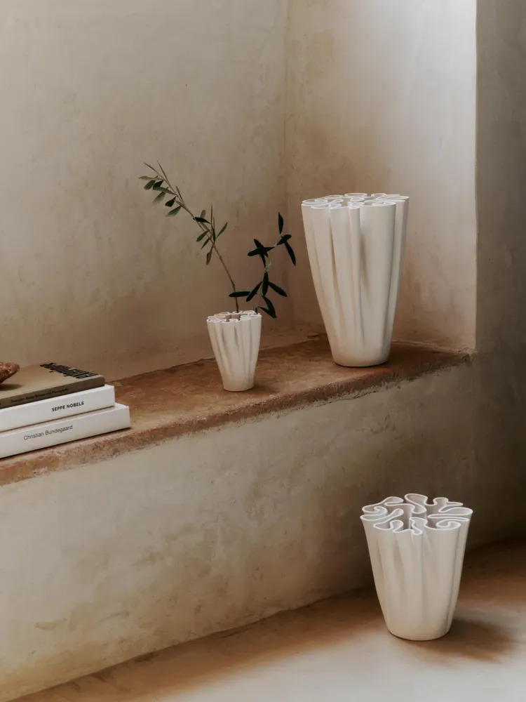 Dedali Vase - Small - Off-White Ferm Living - COM