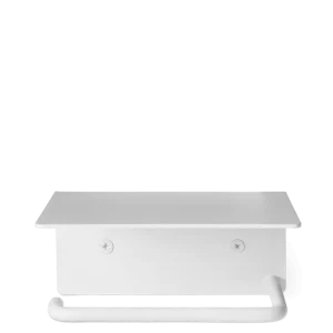 Dora Toilet Paper Holder - Shelf - White Ferm Living - COM