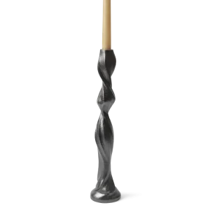 Gale Candle Holder - Large - Blackened Aluminium Ferm Living - COM