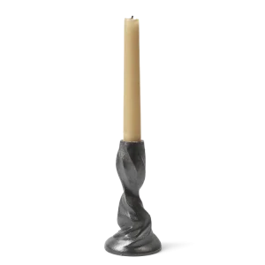 Gale Candle Holder - Small - Blackened Aluminium Ferm Living - COM