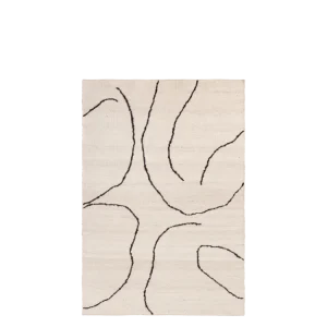 Gesso Jute Rug - Off-White/Dark Fig 140 Ferm Living - COM