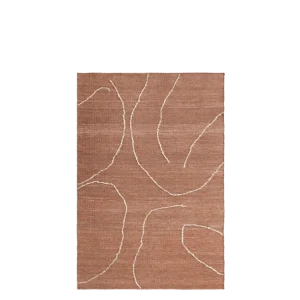 Gesso Jute Rug - Terracotta/Off-White 140 Ferm Living - COM
