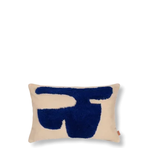Lay Cushion Cover - Rectangular - Sand/Bright Blue Ferm Living - COM
