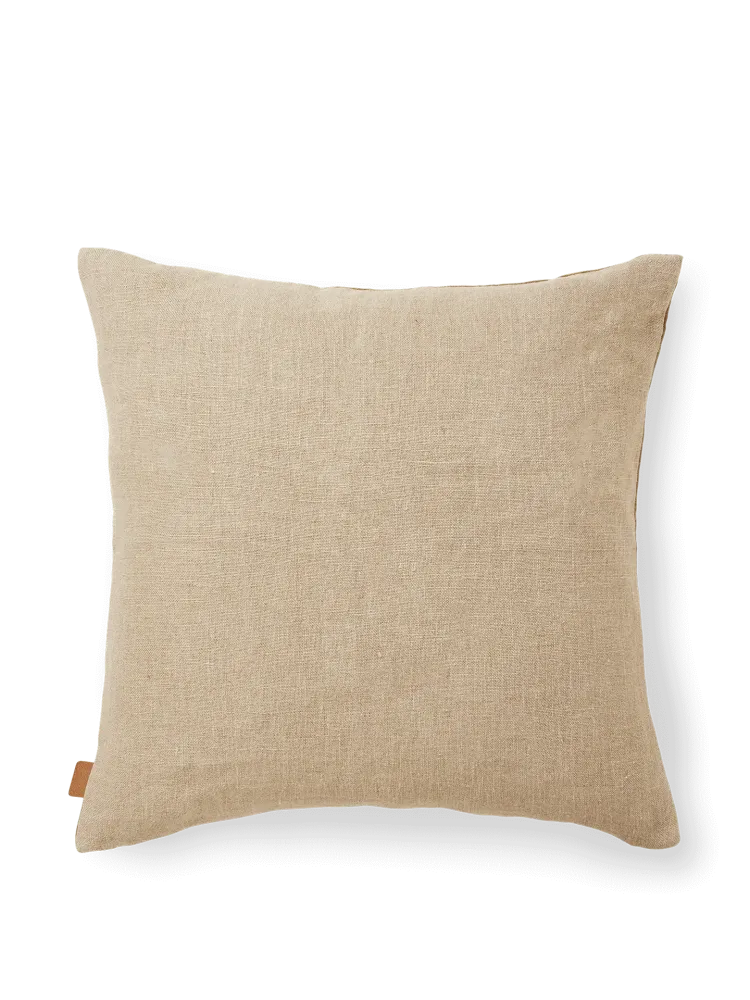 Senti Stripe Cushion - Dark Sand/Linen Ferm Living - COM