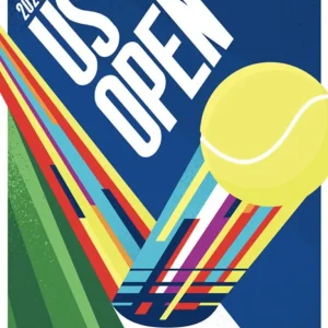 Poster officiel US Open 2020 S fine art fance