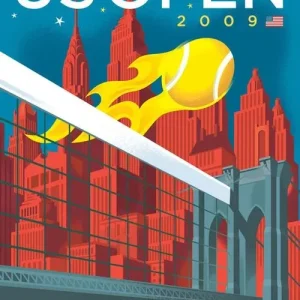Affiche Officielle US Open 2009 S fine art france