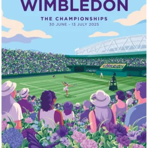 Affiche Officielle Wimbledon 2025 – Édition Limitée M fine art france
