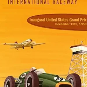Affiche vintage Sebring 1959 fine art france