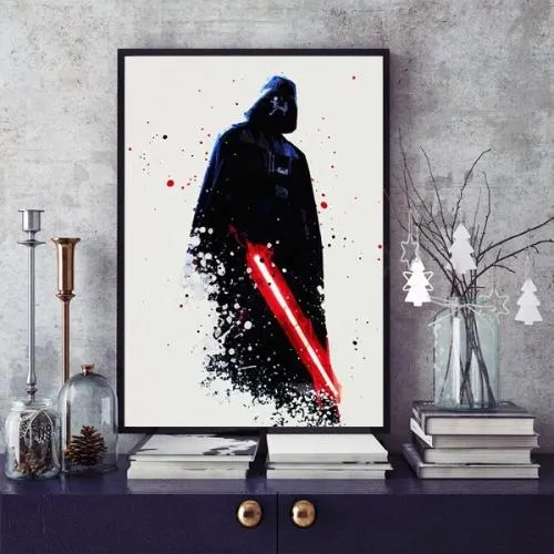 Toile imprimée Star Wars Dark Vador pour déco intérieure M fine art france