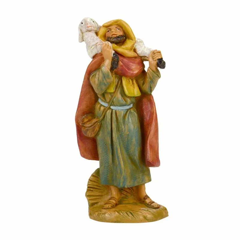 Berger avec agneau n° 922 pour berceau Fontanini 9,5 cm