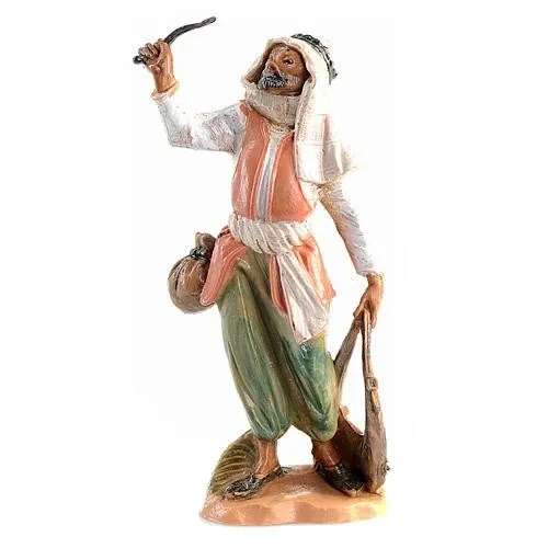 Berger avec fouet n° 44 pour crèche Fontanini 6,5 cm