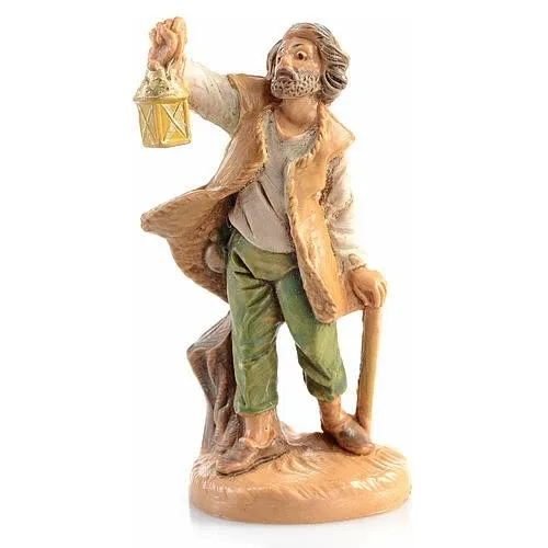 Berger avec lanterne n° 15 pour crèche Fontanini 6,5 cm
