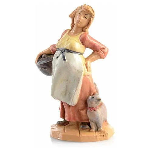 Bergère enceinte n. 45 pour berceau Fontanini 6,5 cm